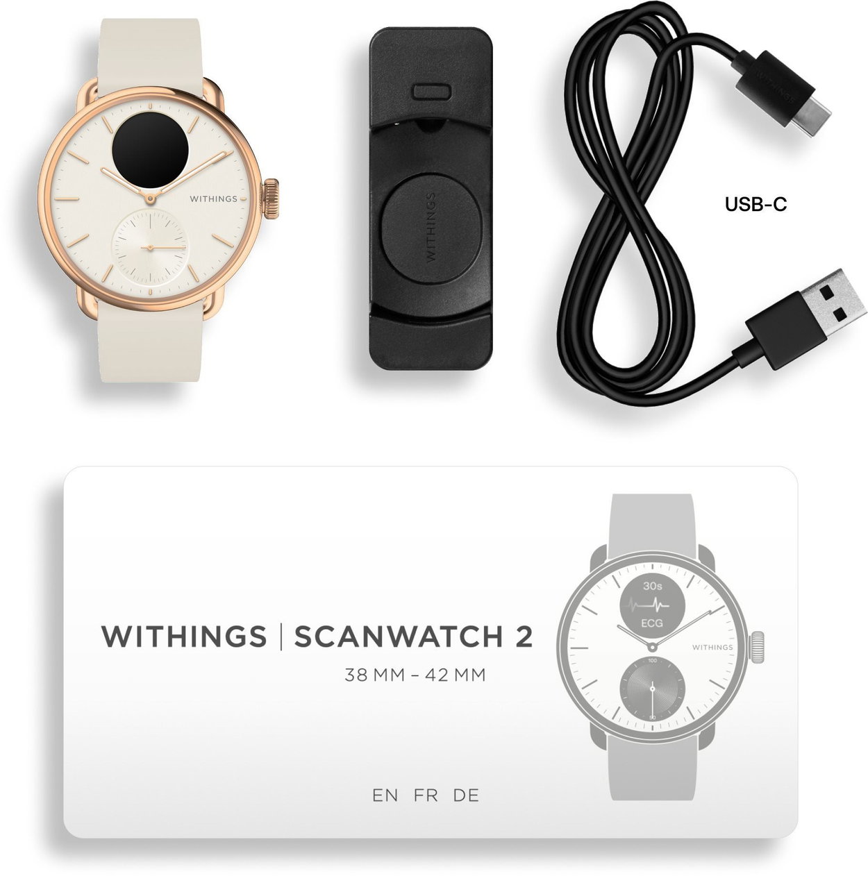 Smartwatch Withings Scanwatch 2 38mm - Sand