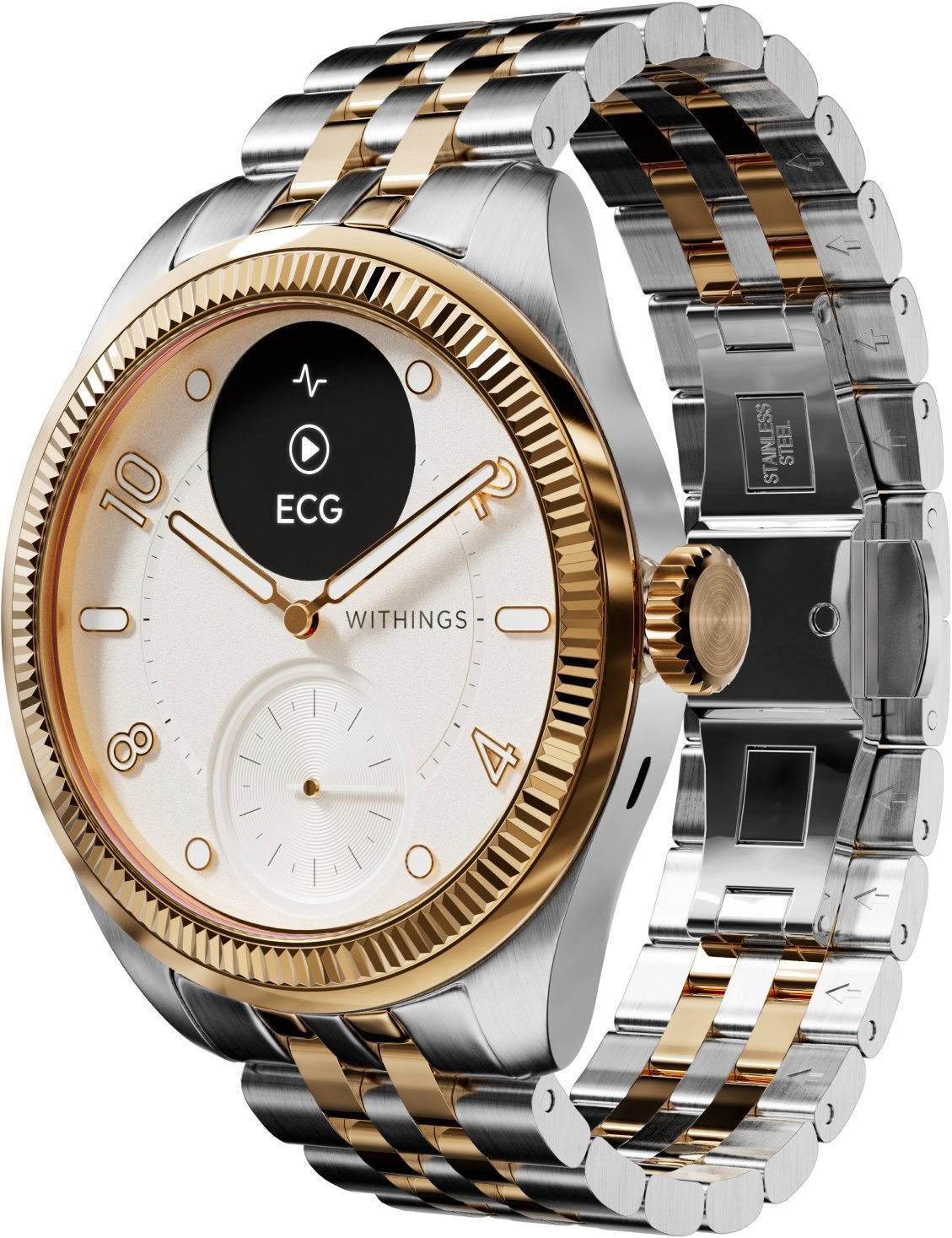 Chytré hodinky Withings Scanwatch Nova Brilliant 39mm - Gold