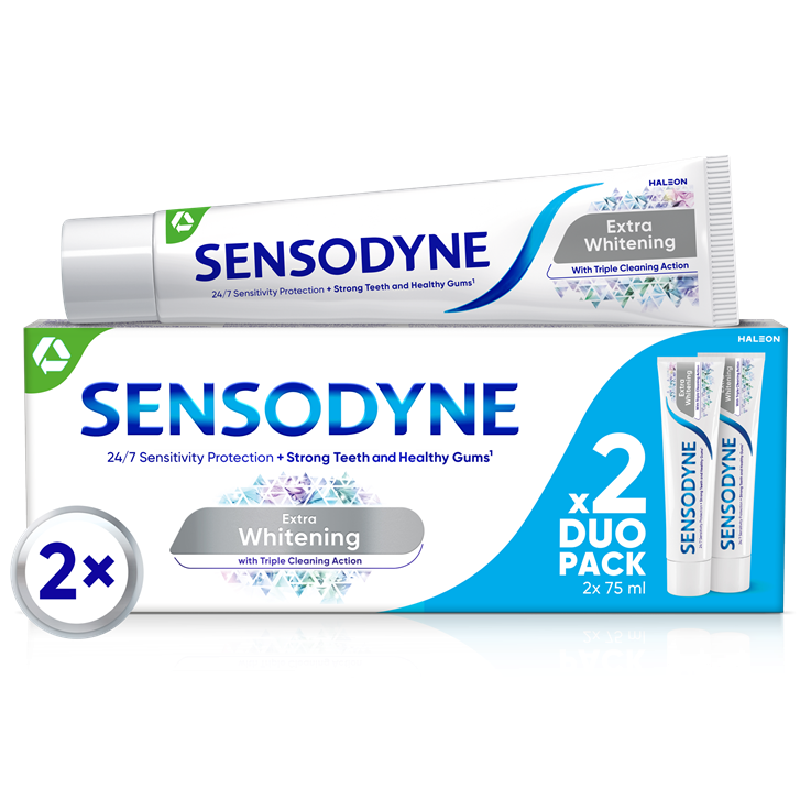 Zubní pasta SENSODYNE Extra Whitening 2 × 75 ml
