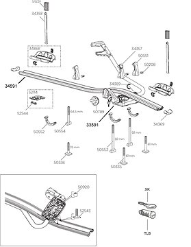 Belt buckle Thule ProRide 591 (34367) - Accessory