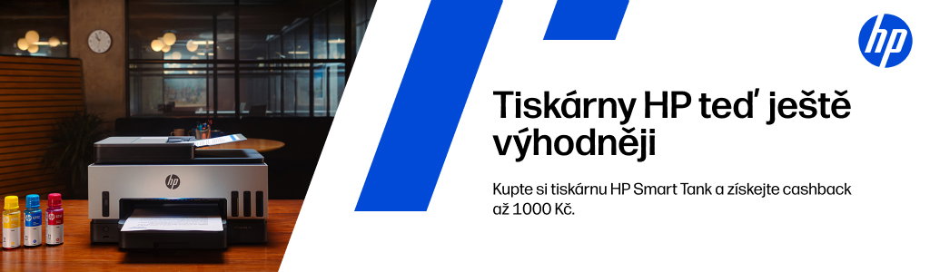 HP tiskárny cashback