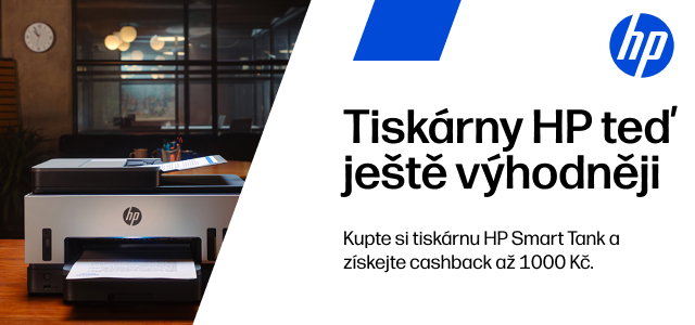 HP tiskárny cashback