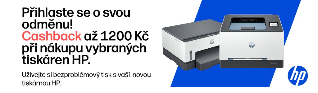 HP tiskárny cashback
