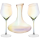 Sady karafa a poháre na víno Crystalex