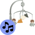 Zenélő kiságyforgók