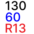 Tyres 130/60 R13
