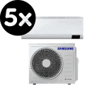Multi-Split AC With Five Indoor Units