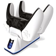 STEALTH Twin Charging Dock + Play and Charge Cable - White - PS5 - Game Controller Stand