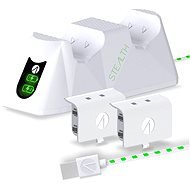 STEALTH Twin Charging Dock + Battery Packs - White - Xbox - Stojan na herný ovládač