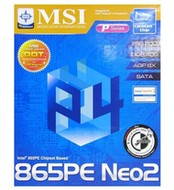 MSI 865PE NEO2-PFS (MS-6728 v2.0) i865PE/ICH5 DualChannel DDR400 SATA, USB2.0, GLAN sc478 - Základní deska