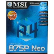 MSI 875P NEO-FIS2R (MS-6758) i875P DualChannel DDR400 SATA RAID, FW, USB2.0, 1GB LAN sc478 - Motherboard