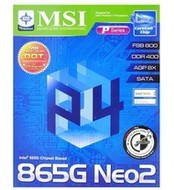 MSI 865G NEO2-PLS (MS-6728G v2.0) i865G/ICH5 DualChannel DDR400 SATA, USB2.0, int. VGA, LAN sc478 - Motherboard