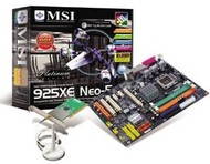MSI 925XE NEO-Platinum (MS-7053XE), 925XE/ICH6R DualChannel DDR2 533 SATA RAID, FW, USB2.0, 2xGLAN s - Motherboard