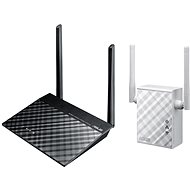 Asus N300 KIT - Router RT-N12 plus + Repeater RP-N12 - WiFi Router