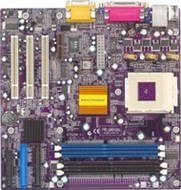ECS K7SOM+ CPU AMD 1400+, SIS 730D,  2xSDRAM, 2xDDR, int. VGA, LAN - Motherboard
