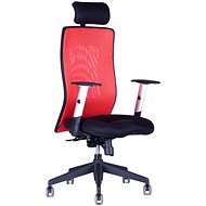 CALYPSO GRAND s podhlavníkom čierno / červená - Kancelárska stolička