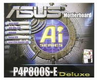 ASUS P4P800S-E DELUXE - i848P/ICH5, AGP8x, DDR400, ATA100, SATA+RAID, USB2.0, LAN - Motherboard