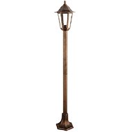 Outdoor lantern PLGQ5R max. 40W/E27/IP44, brown - Garden Lighting