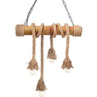 Aca Decor Suspended rope luminaire Merlin 4 × E27 - Chandelier