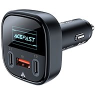 ACEFAST Ultimate Car Charger (2x USB-C + USB-A) 100W OLED Display Black - Car Charger