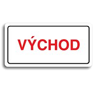 Accept Pictogram "EXIT" (160 × 80mm) (White Plate - Colour Print) - Sign