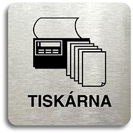Accept Pictogram Printer (80 × 80mm) (Silver Plate - Black Print without Frame) - Sign