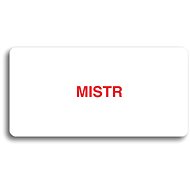 Accept Pictogram "MASTER" (160 × 80mm) (White Plate - Colour Print without Frame) - Sign