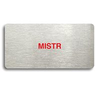 Accept Pictogram "MASTER" (160 × 80mm) (Silver Plate - Colour Print without Frame) - Sign