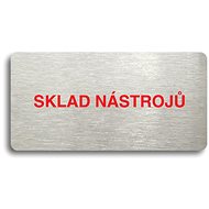 Accept Pictogram "TOOL STORE" (160 × 80mm) (Silver Plate - Colour Print without Frame) - Sign