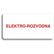 Accept Pictogram "ELECTRO-DISTRIBUTOR" (160 × 80mm) (White Plate - Colour Print without Frame) - Sign
