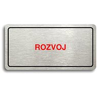 Accept Pictogram "DEVELOPMENT" (160 × 80mm) (Silver Plate - Colour Print) - Sign