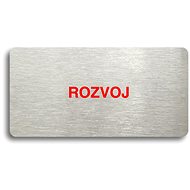 Accept Pictogram "DEVELOPMENT" (160 × 80mm) (Silver Plate - Colour Print without Frame) - Sign