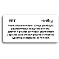 Accept Pictogram EET - Normal Mode (160 × 80mm) (White Plate - Black Print without Frame) - Sign