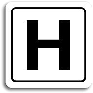 Accept Pictogram "Hydrant" (80 × 80mm) (White Plate - Black Print) - Sign