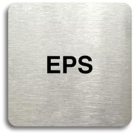 Accept Pictogram "EPS" (80 × 80mm) (Silver Plate - Black Print without Frame) - Sign