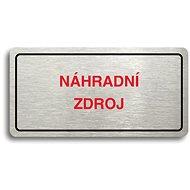 Accept Pictogram "ALTERNATIVE SOURCE" (160 × 80mm) (Silver Plate - Colour Print) - Sign