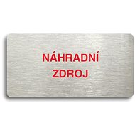 Accept Pictogram SUPPLEMENTARY SOURCE (160 × 80mm) (Silver Plate - Colour Print without Frame) - Sign