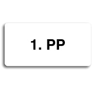 Accept Pictogram 1. PP (160 × 80mm) (White Plate - Black Print without Frame) - Sign