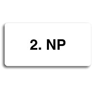 Accept Pictogram 2. NP (160 × 80mm) (White Plate - Black Print without Frame) - Sign