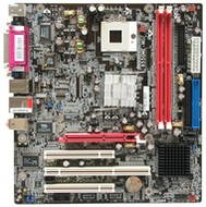 DFI 855GME-MGF - i855GME 2x DDR, int.VGA + AGP4x, 2x PCI, PCI-X, 5.1ch audio, ATA100, SATA, USB2.0,  - Motherboard