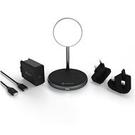 Adam Elements Omnia M2 2in1 with MagSafe + 24W Travel Charger Black - Charging Stand