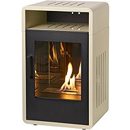 Adam Bellini Bioethanol Fireplace, Cream - Bioethanol Fireplace