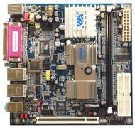 VIA EPIA PD6000E Mini ITX, integr. CPU VIA C3/Eden 600MHz, VGA, 1x DDR, audio, 2x LAN, fanless - Motherboard