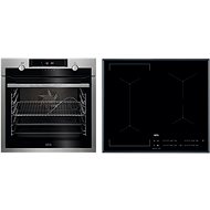AEG Mastery SteamBake BCE558370M + AEG Mastery Bridge IKE64441FB - Oven & Cooktop Set