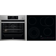 AEG Mastery SteamBake BES351111M + AEG Mastery DirectTouch HK654070IB - Oven & Cooktop Set