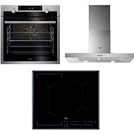 AEG Mastery SteamBake BCE558370M + AEG Mastery Bridge IKE64441FB + AEG Mastery DBB4950M - Oven, Cooktop & Kitchen Hood Set