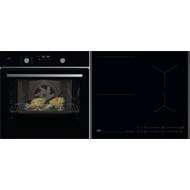 AEG 5000 SteamBake OA5CB531AB + AEG 6000 Bridge TO64IB00FB - Oven & Cooktop Set