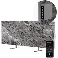 AENO GH6s Chytré Topení, infrared + konvekce, tvrzené sklo, LED displej, 700 W, Antique marble - Infrared Heater Panel