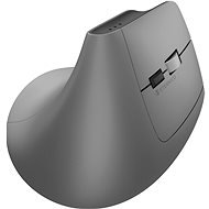 Eternico Wireless 2.4 GHz & Double Bluetooth Rechargeable Vertical Mouse MV470 Grey - Mouse