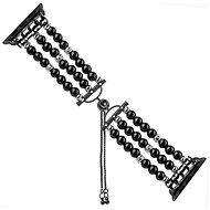 Eternico 42mm / 44mm Pearl Bracelet Black for Apple Watch - Watch Strap